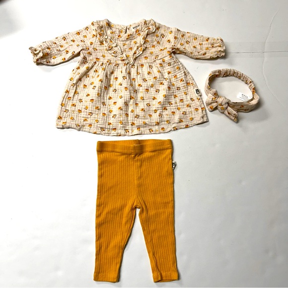 Baby Girl’s Outfit 3-6 Months Matching Dress Pants and Headbands - Picture 7 of 16